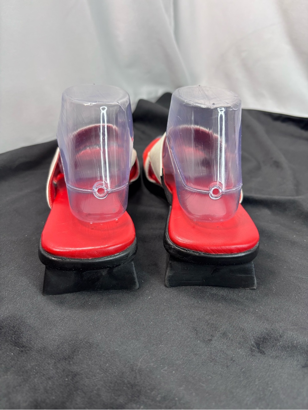 Vintage 1990s Jeon Campbell’s Tomato Soup  Pop Art Novelty Slide Sandals Sz - Picture 5 of 10
